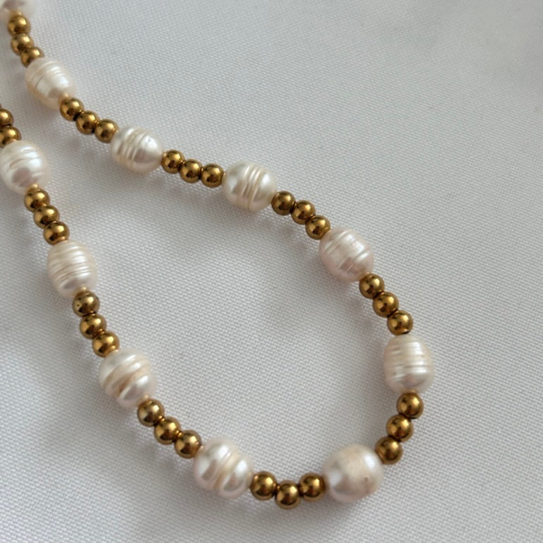 Pearls & Gold Necklace