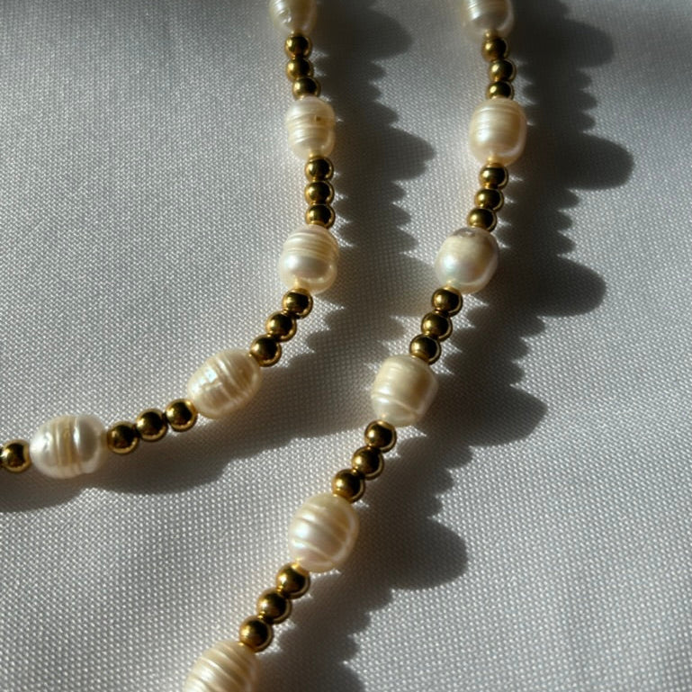 Pearls & Gold Necklace