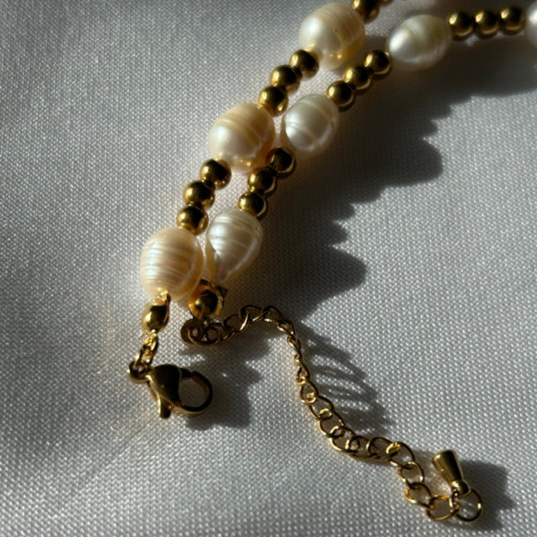 Pearls & Gold Necklace